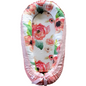 Coral Floral Organic Cotton Baby Nest